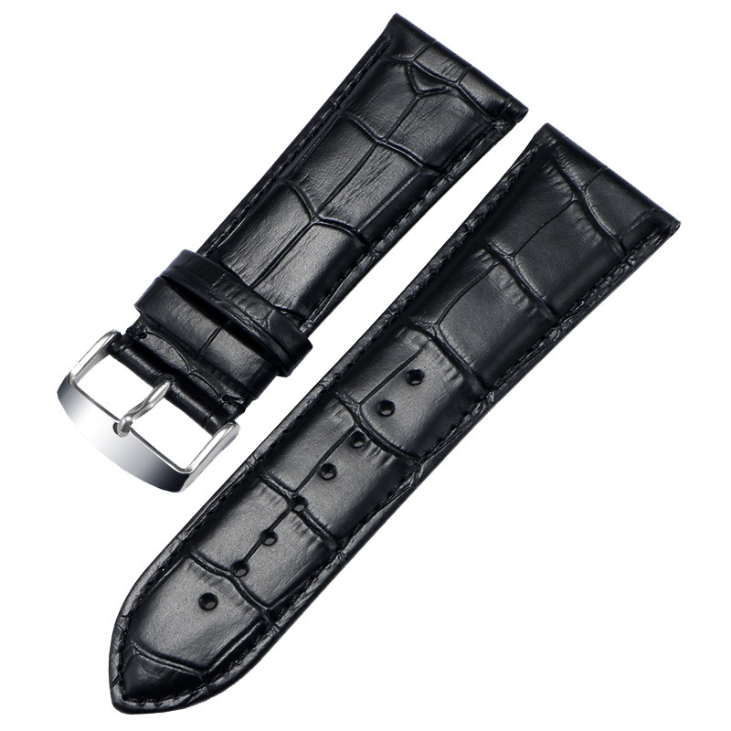 Spot wholesale leather watch strap 26/28/30mm cowhide wrist chain large size 808 bamboo strap generation