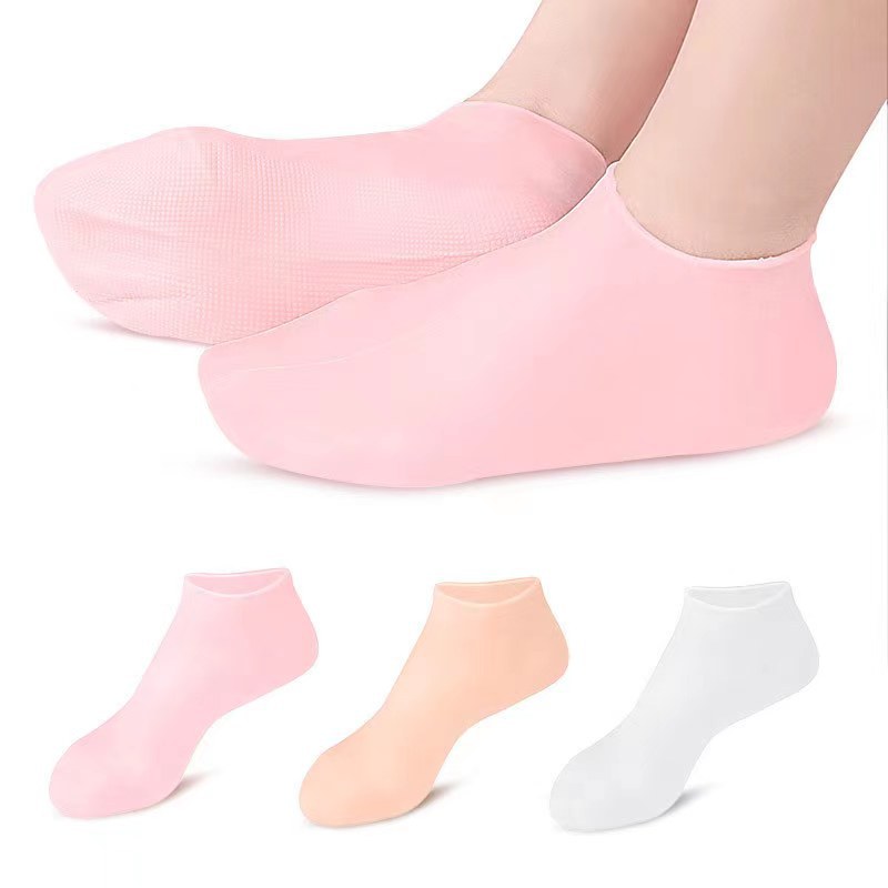 sebs silicone full-foot short moisturizing socks for men and women anti-chapped feet full-foot exfoliating moisturizing skin rejuvenation socks
