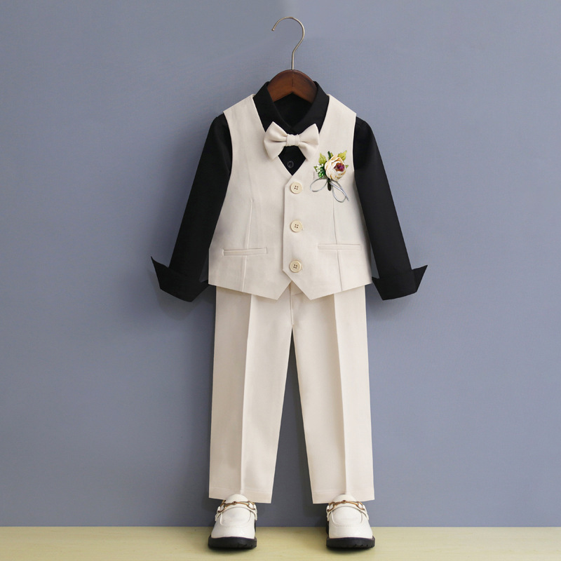 Children's suit suit children's flower girl wedding dress baby's birthday British suit boys' performance clothes
