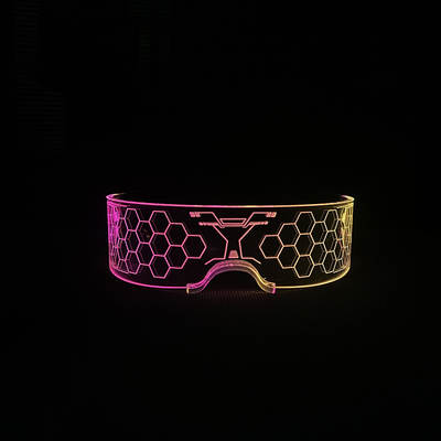 Cyberpunk Gypsophila Technology LED Glasses Electric Music Festival Flash Bar KTV Dance Party Cross Border