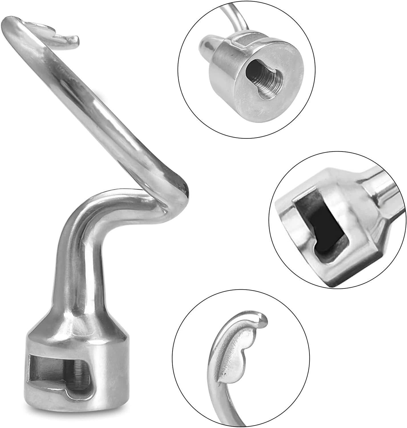 Dough Hook Вертикальный миксер тесто крючок K45DH из нержавеющей стали тесто крюк подходит для Kitchen Aid