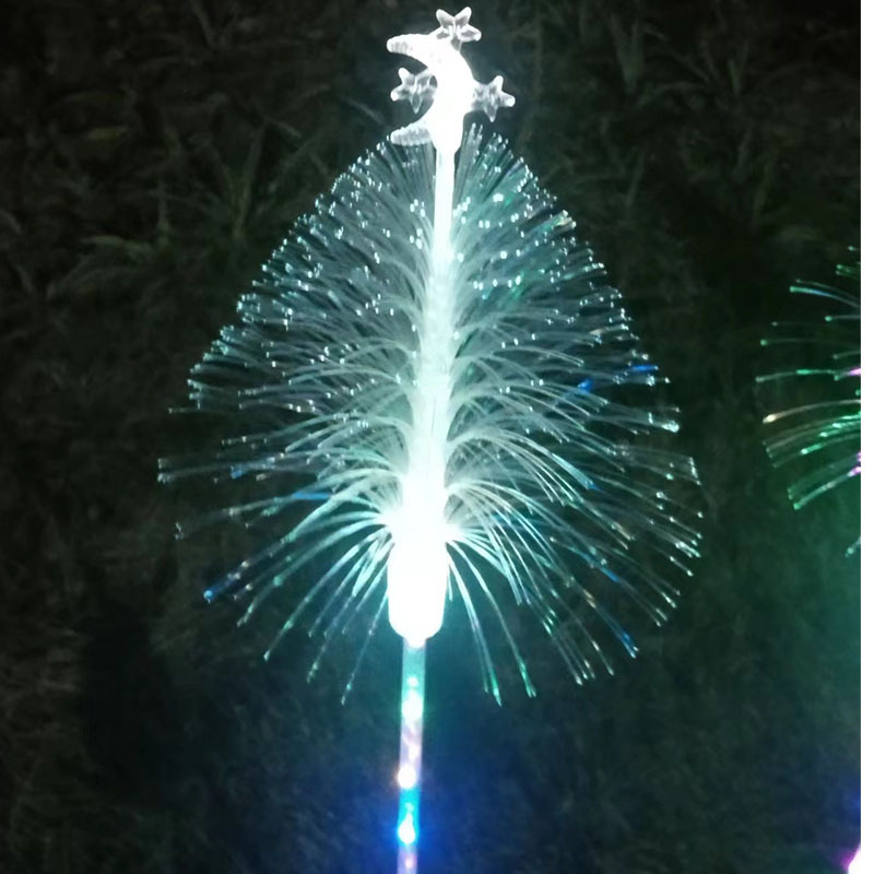 Cross-border e-commerce solar outdoor courtyard colorful decorative luminous Reed Christmas lights wholesale simulation Christmas tree