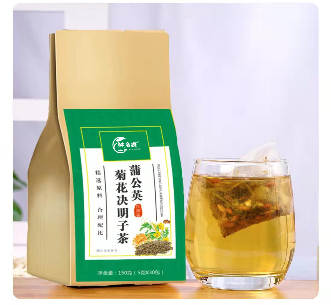 Xianduokang dandelion cassia seed tea stay up late overtime chrysanthemum wolfberry tea bag tea 150g wholesale delivery O EM