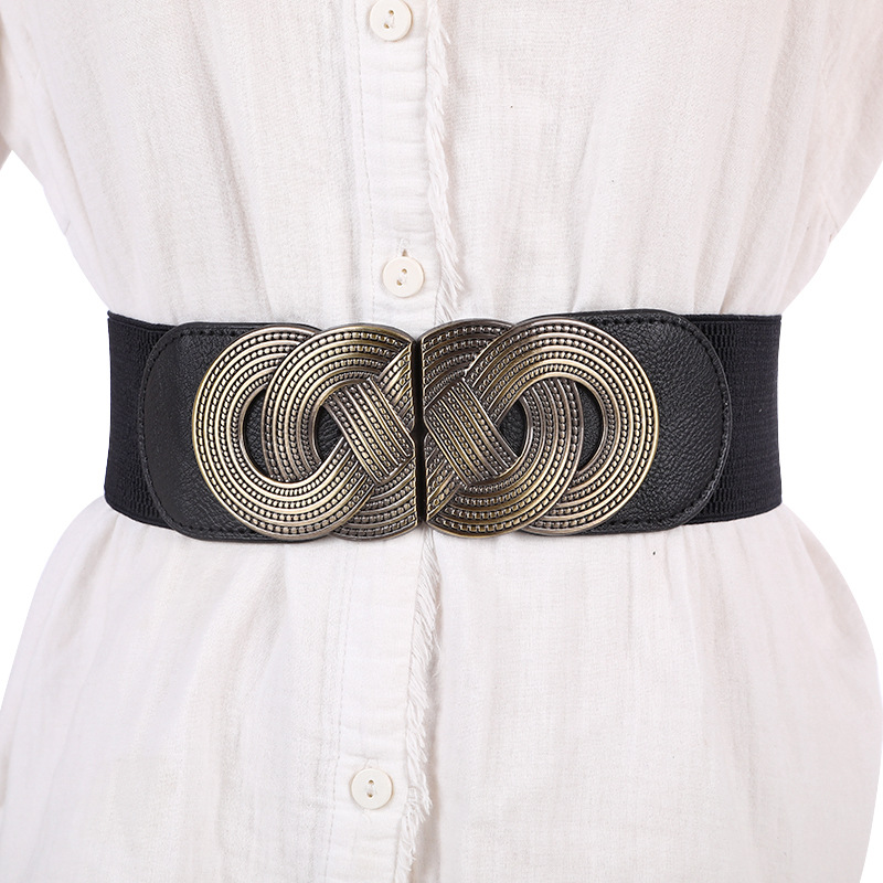 Factory sale Women's elastic belt fashionable elastic wide waist seal new casual dress decorative wide belt