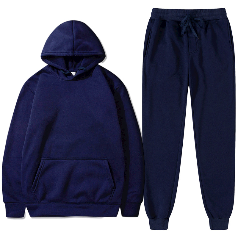 Foreign trade best selling in autumn and winter to figure hooded sports sweater men and women couples leisure hoodie plus velvet warm suit