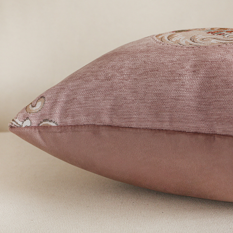 New home light luxury sofa waist support Amazon one-piece delivery Nordic style jacquard pillowcase cushion wholesale