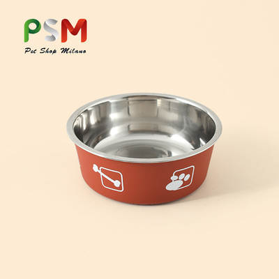 PSM pet supplies stainless steel printed dog bowl cat bowl cat food bowl dog food bowl stainless steel Pet Bowl