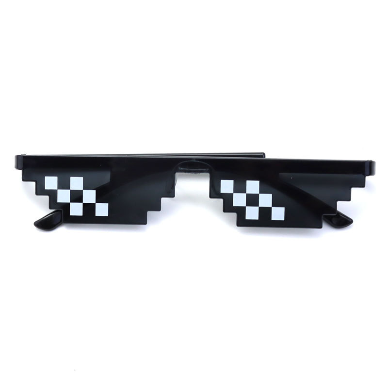 Hot-selling funny party mosaic glasses color printing mosaic sunglasses decoration magic mosaic sunglasses