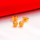 4mm Frosted Stud Earrings
