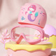 Pink-bag + mermaid swimming cap