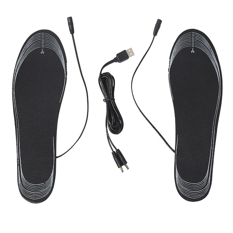 USB charging heating insole electric heating insole size cutting washable electric heating foot warmer insole for men and women
