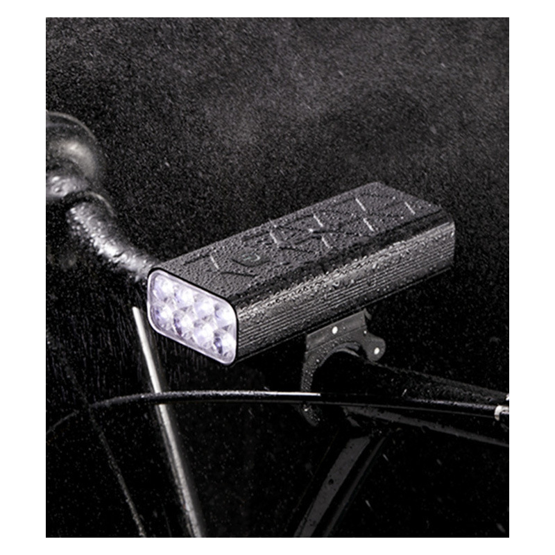 Cross-border new bicycle 8 lights 3500 lumens car lights night riding super bright headlights rechargeable display riding equipment