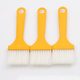 Factory wholesale thin handle plastic board brush 4mm thick yellow handle brush small keyboard brush oil dip sauce barbecue brush