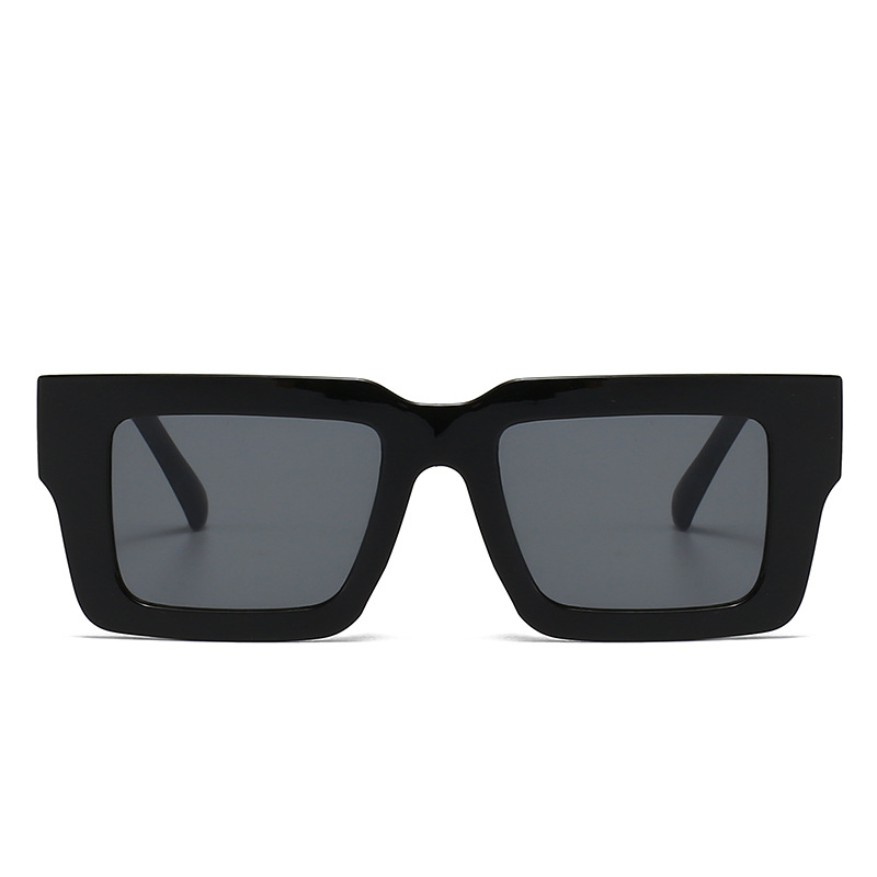 Thick-edged box retro sunglasses wholesale 2025 new anti-ultraviolet glasses European and American cross-border men's and women's sunglasses