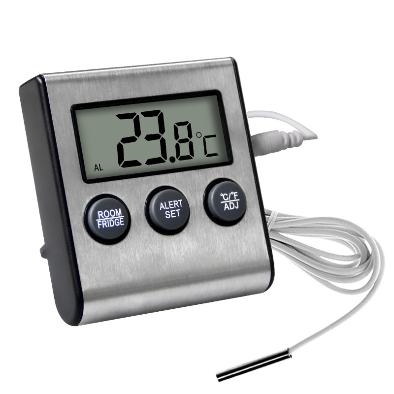 Cross-border supply digital refrigerator thermometer high and low temperature alarm household kitchen refrigerator electronic thermometer