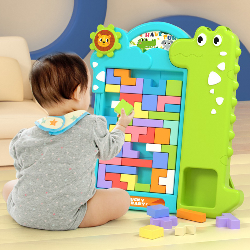 Tetris Building Block Jigsaw Puzzle Toy Children Aged 3 to 6 Thinking Training Boys and Girls Jigsaw Puzzle