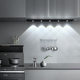 Ultra-thin smart led body sensor light rechargeable self-adhesive Hill cat eye light strip wine cabinet wardrobe light bar