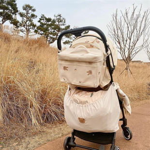 Korean Hand-held Mommy Bag Outgoing Bottle Storage Bag Baby Stroller Storage Hanging Bag Baby Carriage Storage Hanging Bag
