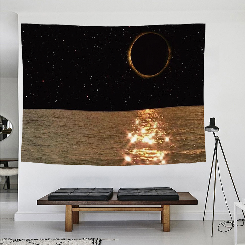 Nordic Style Bedroom Bedside Tulip Floral Background Cloth ins Healing Hanging Cloth Wall Decorative Tapestry