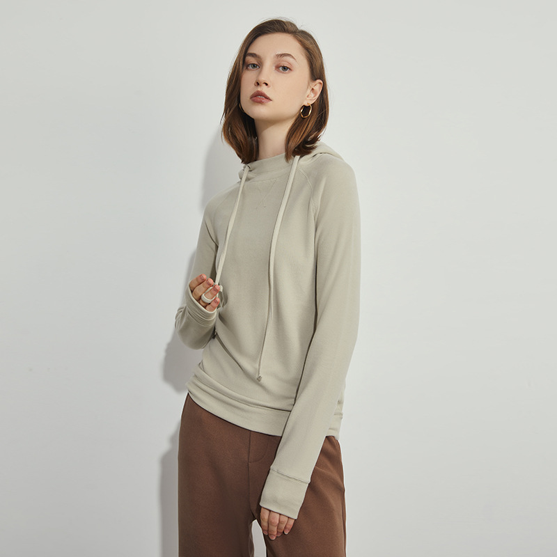 Women's Sweater Autumn and Winter New Coat Top Fashion Casual Loose Comfortable Hyaluronic Acid Heating Velvet Hoodie