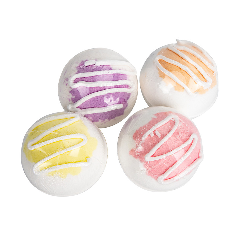 Cross-border Rose Dried Flower Bath Salt Ball Essential Oil Bubble Ball Lasting Fragrance Adult Bath Salt Body Cleansing Bath Ball