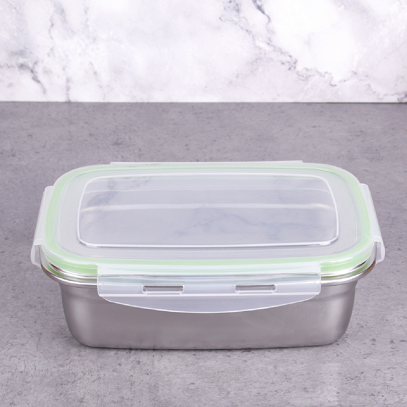 304 Stainless Steel Household Restaurant Preservation Box Lunch Box Sealed Lunch Box Pickle Box Refrigerator Storage Box Storage Box