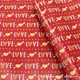 6174-4 LVOE love on red background; 74*51cm one