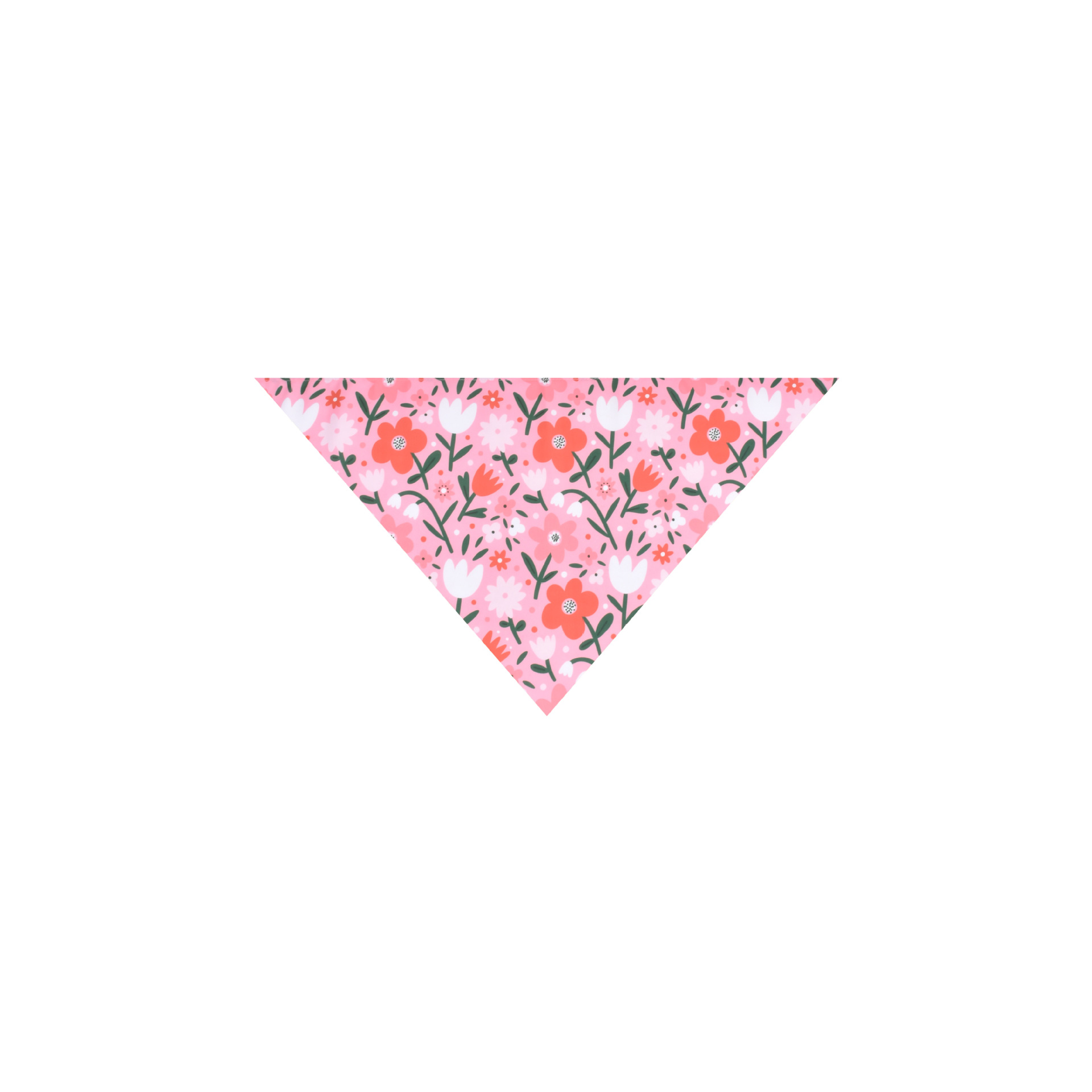 Pet dog bib scarf cat large, medium and small dog scarf printed flower pattern triangle scarf wholesale