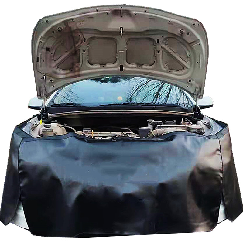 Wholesale car fender repair and maintenance washed leather three-piece car fender protective pad special offer free shipping