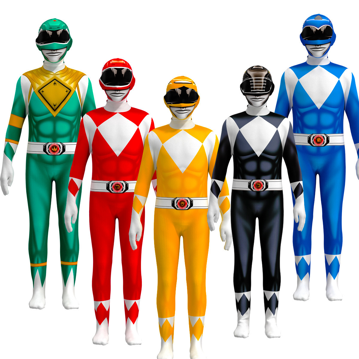 Dinosaur team overlord Dragon King White Tiger joint cos jumpsuit children's clothes cosplay all-inclusive tights