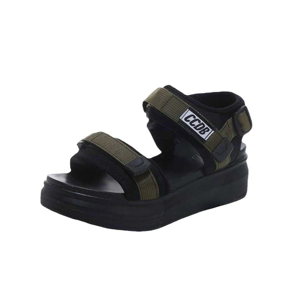 Women's sports sandals 2023 Summer new sports Net red platform wedge flat soft bottom beach shoes for students