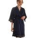 bride morning Gown Lady lace dressing gown wedding makeup bridesmaid group wedding kimono satin embroidered bathrobe