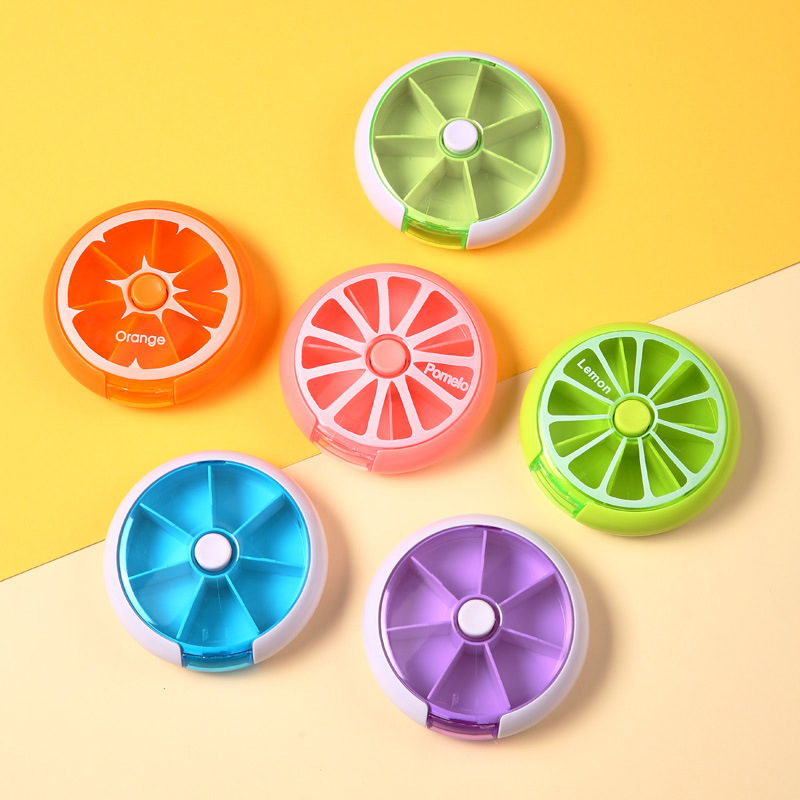Travel Portable Mini Pill Box Pill Box Sealed Storage Box Weekly 7-Case Portable Pill Box Sub-pack Box