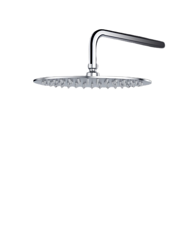 Supercharged top spray large shower stainless steel household bathroom shower head shower water heater shower nozzle suit