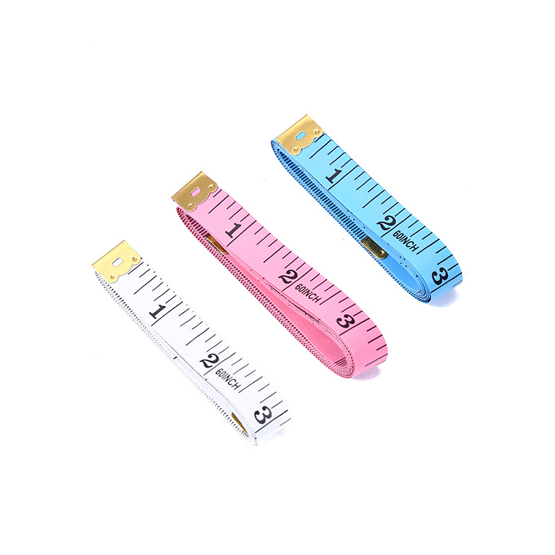 Candy color tailor ruler plastic soft ruler 1.5 m soft ruler measuring clothing tape measuring tool household supplies