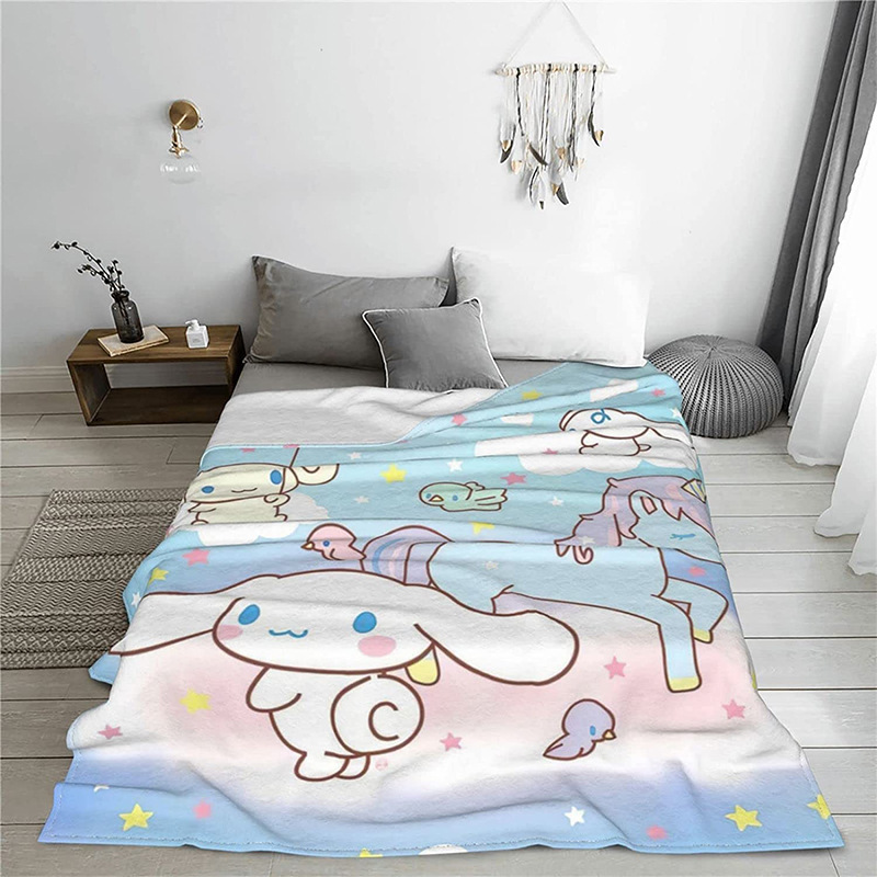 Amazon горячая Распродажа серии Sanrio с принтом плюшевое одеяло для взрослых детей мультфильм coolomi утолщенное ворсистое одеяло