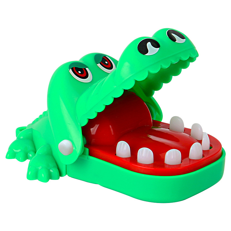 Cross-border bite crocodile mini bite crocodile with keychain boutique bite crocodile toy trick crocodile