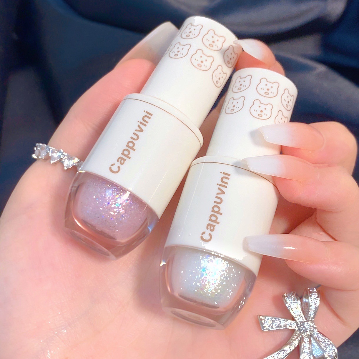Cappuvini bear bowling liquid eye shadow high gloss glitter Pearl lying silkworm mermaid pearl tears CP53