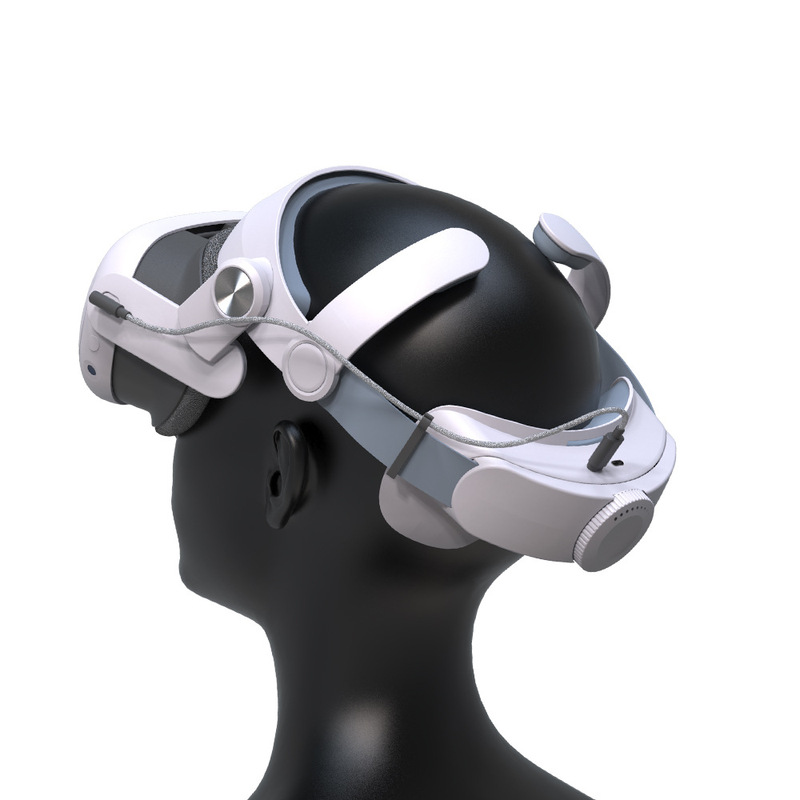 メタクエスト3エリート向けヘッドセット電源タイプヘッドバンドクエスト3 VRバッテリー版ヘッドセット付属品|undefined