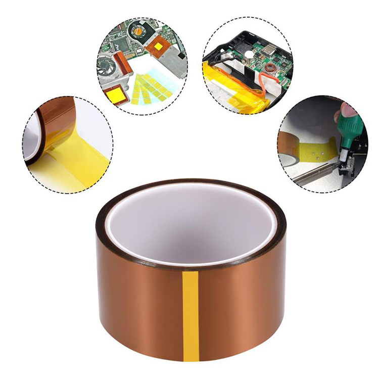 Manufacturers polyimide Brown high temperature resistant tape anti-static gold finger tape lithium battery insulation high temperature tape