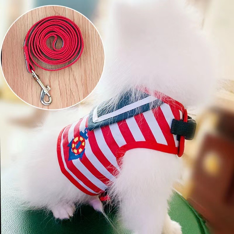 Pet dog leash chest strap Teddy VIP Bomei vest dog leash dog chain puppy small dog