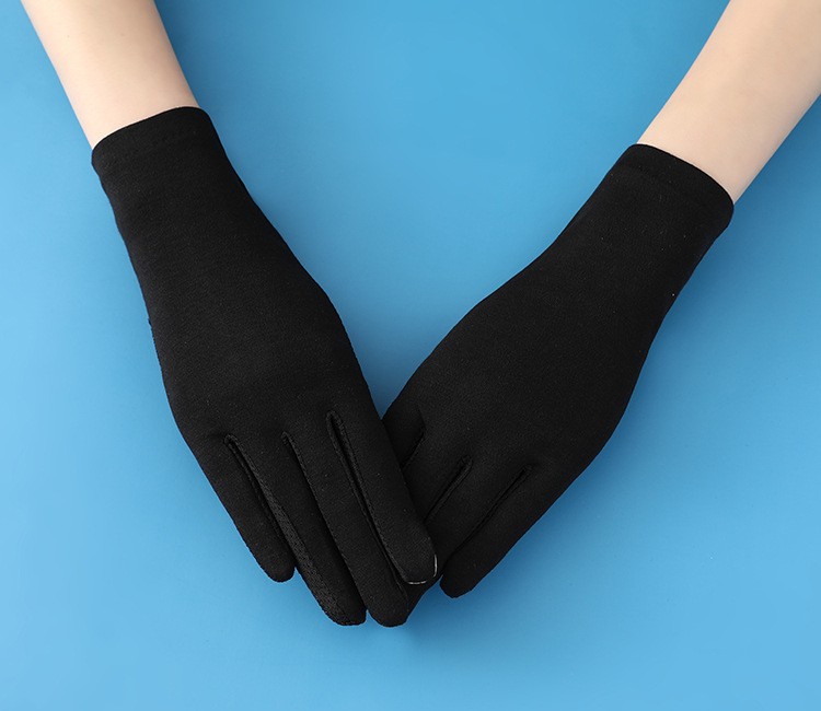 Guanti da guida con protezione solare, estivi, sottili, in cotone, resistenti ai raggi UV, traspiranti, antiscivolo, corti, per equitazione, all'aperto, per donne_voghion.com
