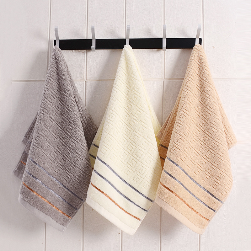 New manufacturers cotton towel back word box wash bath household adult men and women absorbent not easy to shed hair wash towel