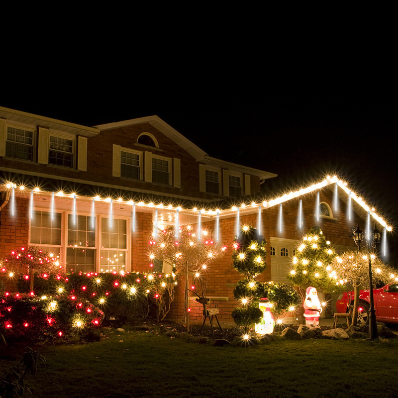 LED meteor shower lights tree lights courtyard Street Lights Christmas decorative lights outdoor waterproof meteor shower water lights