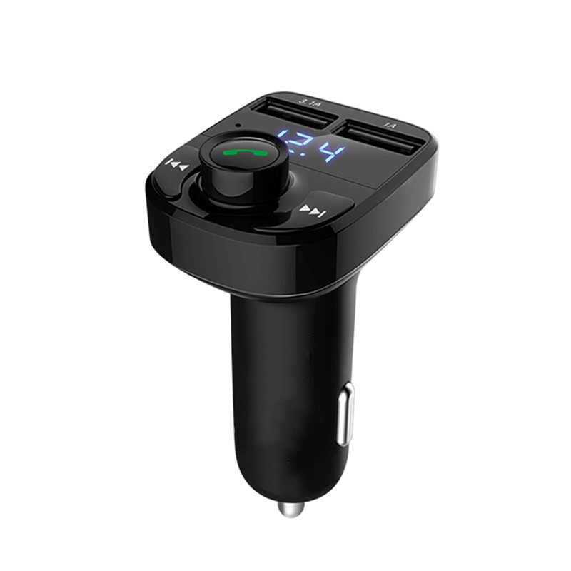 Hot sale X8 car car Bluetooth receiver transmitter MP3 player multi-function dual USB charging cigarette light screen display