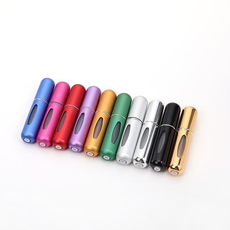 Factory supply 5ml bottom filling bottle does not leak liquid does not loosen fine spray bright surface dumb color perfume bottles