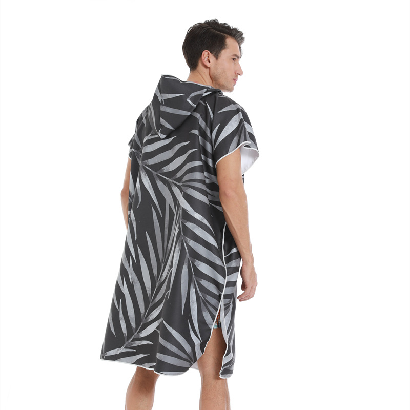 Landscape Simple Wind Speed Dry Swimming Bath Towel Cloak Surfing Diving Changing Bathrobe Hooded Men's Bath Towel