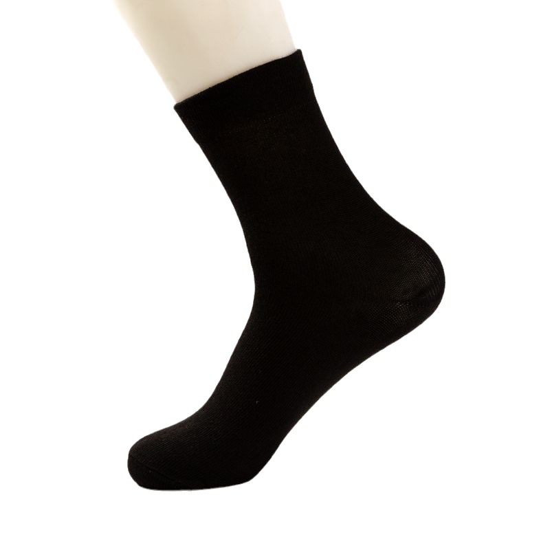 White pile socks women's mid-calf cotton socks ins trendy spring and autumn black summer loose mouth confinement stockings autumn and winter