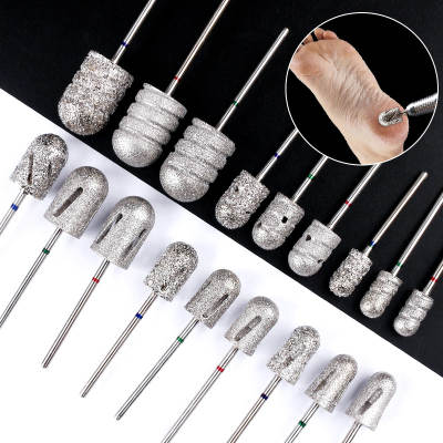 Stainless steel round sanding head foot sand cap foot sanding pedicure drill bit sanding tool