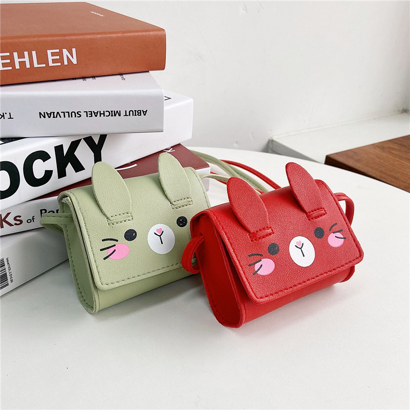 Children's Accessories Small Bag Little Girl Fashionable Cute Rabbit Shoulder Crossbody Bag Mini Cartoon Baby Coin Purse